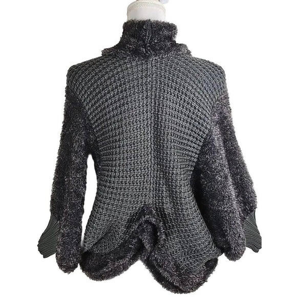 Urban Mango ~Woman Size L~ Gray Sweater Cardigan Open Front. - Picture 12 of 12